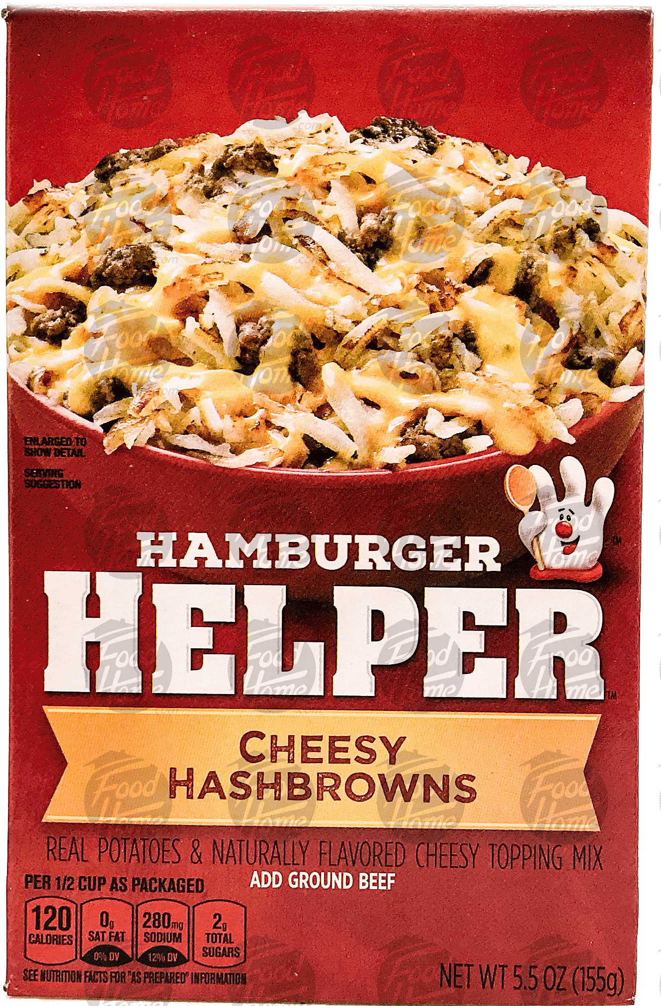 Betty Crocker Hamburger Helper cheesy hashbrowns, you add hamburger, gluten free Full-Size Picture